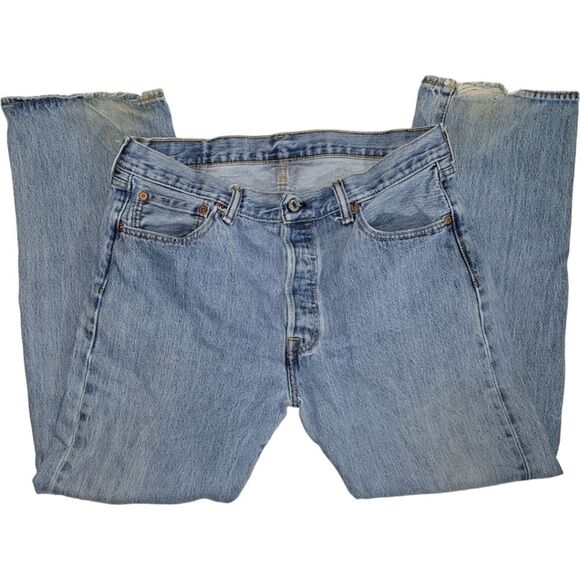 Levi's 501 Button fly 33 x 30 High waist Wedgie - Picture 1 of 13